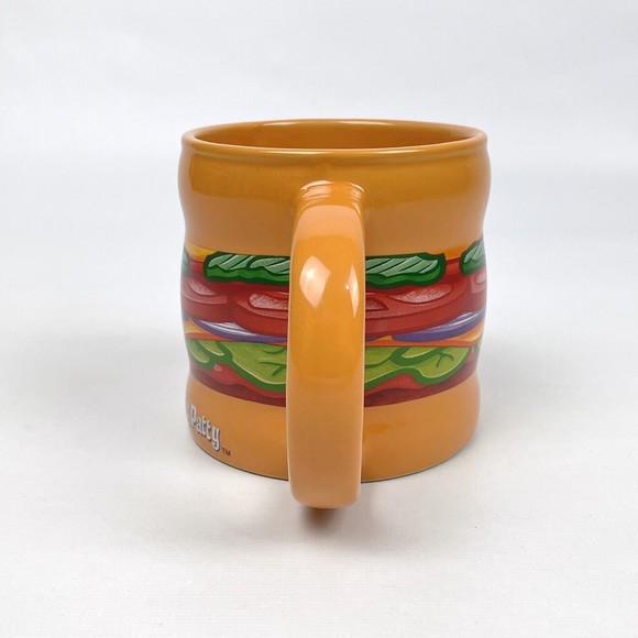 SpongeBob Krabby Patty 12 oz Coffee Mug Cup 2021 Frankford Candy LLC Nickelodeon - Picture 4 of 6